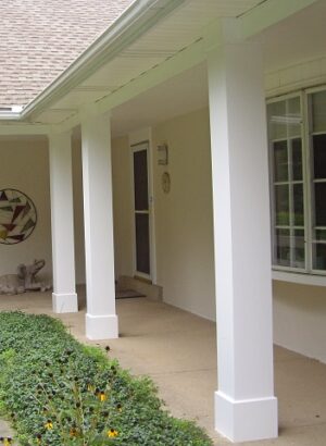 Column Wraps, Exterior PVC Non-tapered Porch Column Wraps